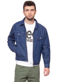 Lee - KURTKA JEANSOWA LEE ZIP RIDER JACKET RINSE L89YGA36. Materiał: jeans #5