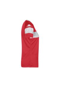 Damski jersey Kappa Dareta. Kolor: czerwony, biały, wielokolorowy. Materiał: jersey. Sport: fitness