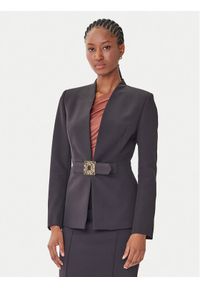 Rinascimento Marynarka CFC0126208003 Czarny Slim Fit. Kolor: czarny. Materiał: syntetyk