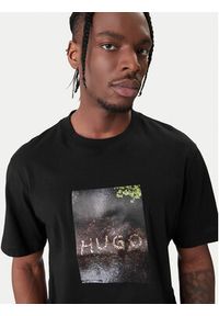 Hugo - HUGO T-Shirt Doreston 50554319 Czarny Regular Fit. Kolor: czarny. Materiał: bawełna #2