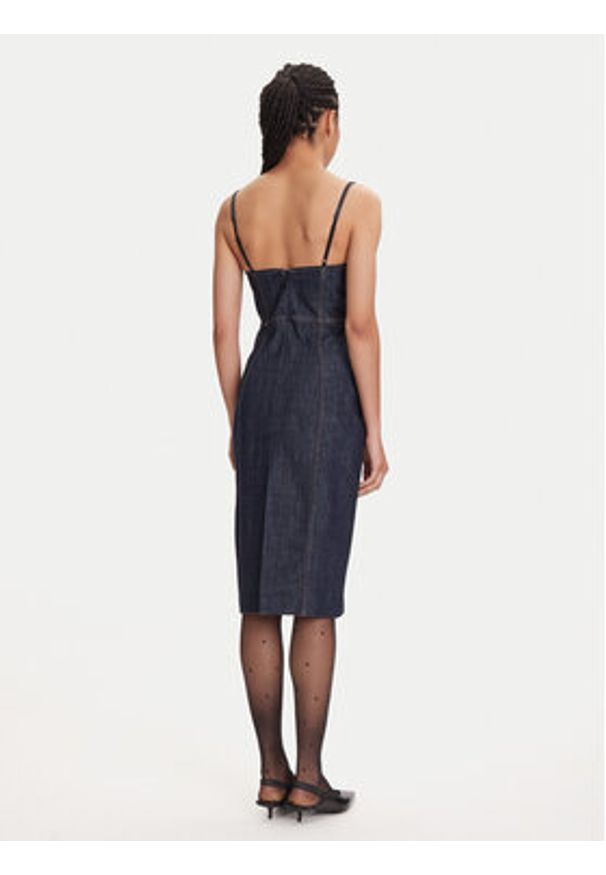 Miss Sixty 6S1DJ49400 Sukienka jeansowa Blue Black Denim F26. Kolor: niebieski. Materiał: bawełna