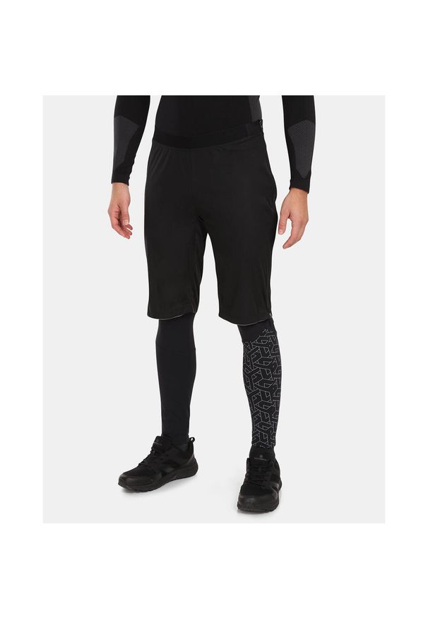 Męskie spodenki softshell Kilpi ALDINE-M. Kolor: czarny. Materiał: softshell. Sezon: zima. Sport: narciarstwo