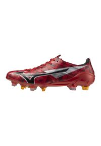 Buty piłkarskie Mizuno Alpha 2 Japan SG. Kolor: czerwony, wielokolorowy, czarny. Sport: piłka nożna #1