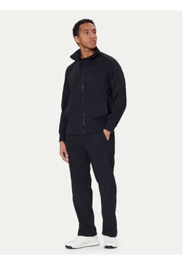 BOSS Spodnie dresowe Mirror Long 50549713 Czarny Regular Fit. Kolor: czarny. Materiał: syntetyk