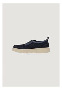Clarks Półbuty Polden Moc 26180866 Granatowy. Kolor: niebieski. Materiał: skóra, zamsz #4