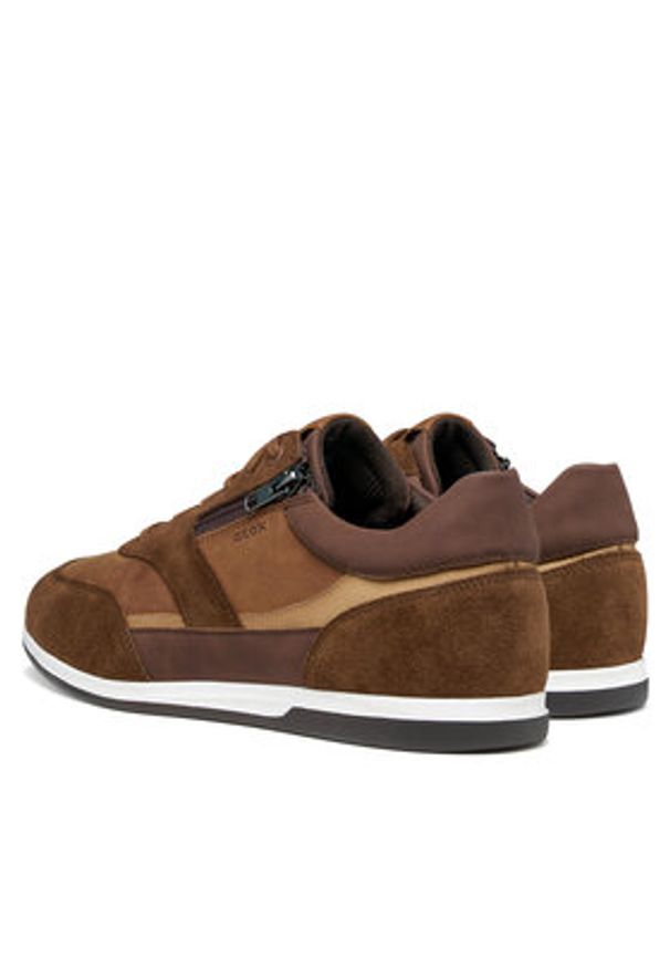 Geox Sneakersy U Renan U654GA 02285 C6NS6 Brązowy. Kolor: brązowy. Materiał: skóra