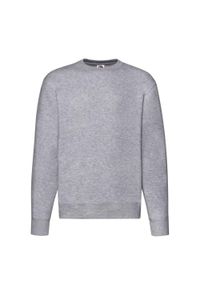 FRUIT OF THE LOOM - Męska Bluza Rozpinana Premium Heather. Kolor: szary