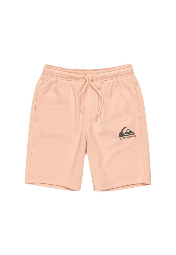 Quiksilver - Spodenki z elastyczną talią EASY DAY. Kolor: różowy. Materiał: materiał, poliester, bawełna. Długość: krótkie. Sezon: lato