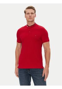 TOMMY HILFIGER - Tommy Hilfiger Polo Mao MW0MW34752 Czerwony Slim Fit. Typ kołnierza: polo. Kolor: czerwony. Materiał: bawełna