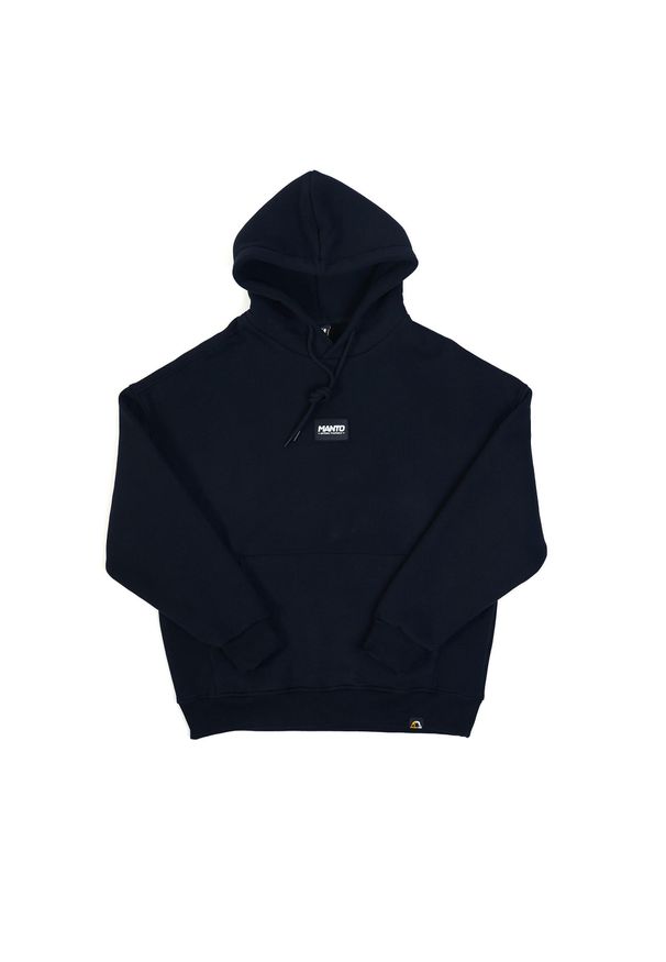 MANTO - Bluza sportowa męska Manto Label Oversize z kapturem. Typ kołnierza: kaptur. Kolor: czarny