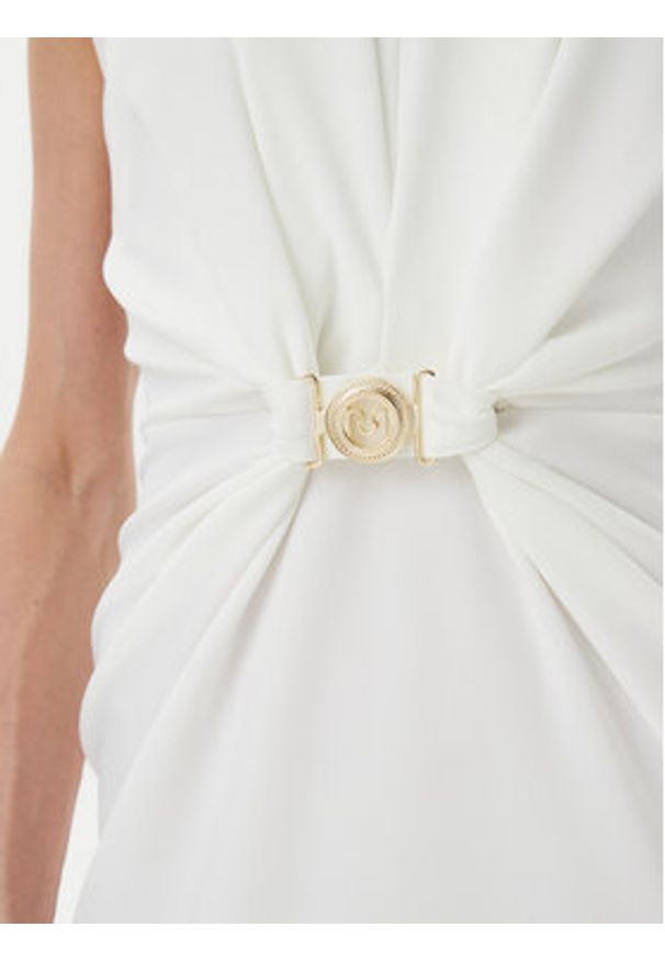 Rinascimento Sukienka koktajlowa CFC0123794003 Biały Regular Fit. Kolor: biały. Materiał: syntetyk. Styl: wizytowy