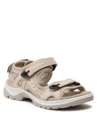 ecco - ECCO Sandały OFFROAD 06956301378 Beżowy. Kolor: beżowy. Materiał: skóra