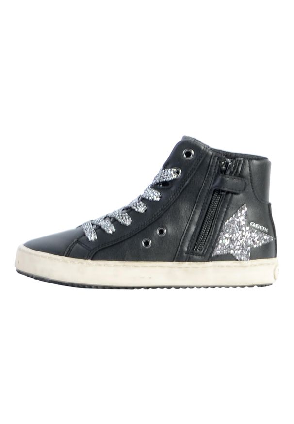 Geox - Buty GEOX J KALISPERA GIRL Czarny. Kolor: czarny. Materiał: syntetyk, tkanina. Sport: turystyka piesza