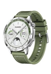 HUAWEI - Smartwatch Huawei Watch GT 4 46mm Zielony. Rodzaj zegarka: smartwatch. Kolor: zielony. Styl: sportowy, klasyczny