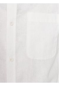 INDICODE Koszula Globe 20-315 Biały Regular Fit. Kolor: biały. Materiał: len #3