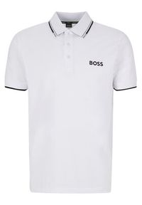 BOSS - Boss Polo Paddy Pro 50469102 Biały Regular Fit. Typ kołnierza: polo. Kolor: biały. Materiał: bawełna, syntetyk #4