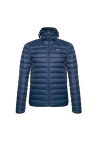 Kurtka puchowa męska Patagonia Down Sweater Hoody. Kolor: niebieski. Materiał: puch. Sport: turystyka piesza