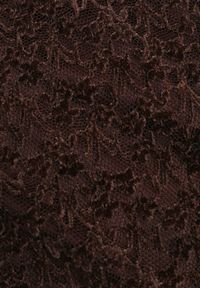 Renee - Brązowa Sukienka o Asymetrycznym Kroju Ozdobiona Falbaną Owedia. Kolor: brązowy. Materiał: poliester. Wzór: aplikacja. Typ sukienki: asymetryczne. Styl: elegancki #2