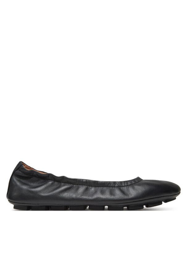 BOSS Baleriny Roxanne 50548681 Czarny. Kolor: czarny. Materiał: skóra