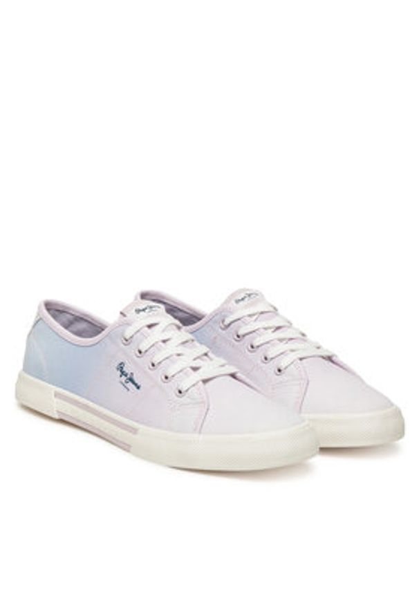 Pepe Jeans Tenisówki Brady Colors W PLS31600 Fioletowy. Kolor: fioletowy. Materiał: materiał