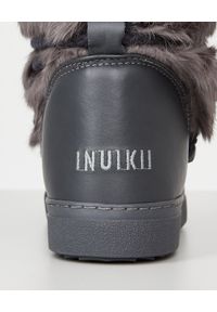 Inuikii - INUIKII - Szare śniegowce Rabbit. Kolor: szary. Materiał: materiał, futro, guma. Wzór: aplikacja