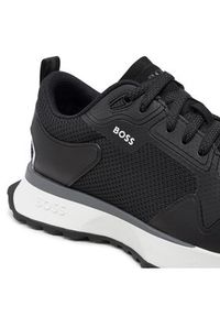 BOSS - Boss Sneakersy Jonah Runn meth 50513195 Czarny. Kolor: czarny. Materiał: materiał