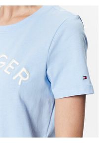 TOMMY HILFIGER - Tommy Hilfiger T-Shirt Varsity WW0WW37864 Błękitny Regular Fit. Kolor: niebieski. Materiał: bawełna #5
