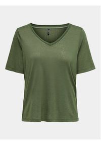 only - ONLY T-Shirt Elise 15257390 Zielony Regular Fit. Kolor: zielony. Materiał: syntetyk, wiskoza #5