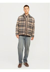 Jack & Jones - Jack&Jones Sweter Milano 12259664 Szary Relaxed Fit. Kolor: szary. Materiał: bawełna #6