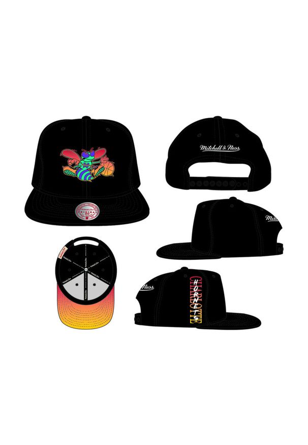 Wysokiej jakości czapka snapback Mitchell & Ness High Grade Charlotte Hornets. Kolor: czarny