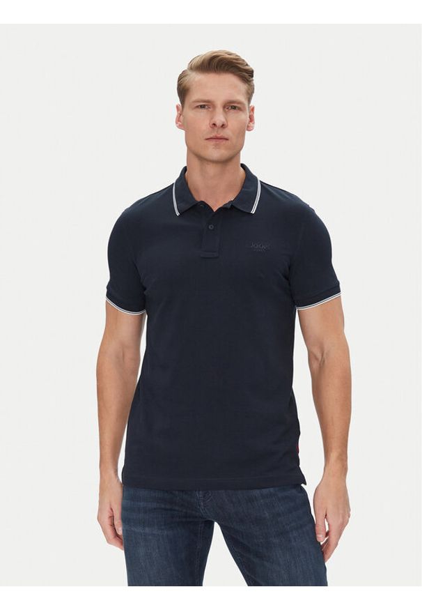 JOOP! Jeans Polo 15 JJJ-04Agnello 30045613 Granatowy Modern Fit. Typ kołnierza: polo. Kolor: niebieski. Materiał: bawełna