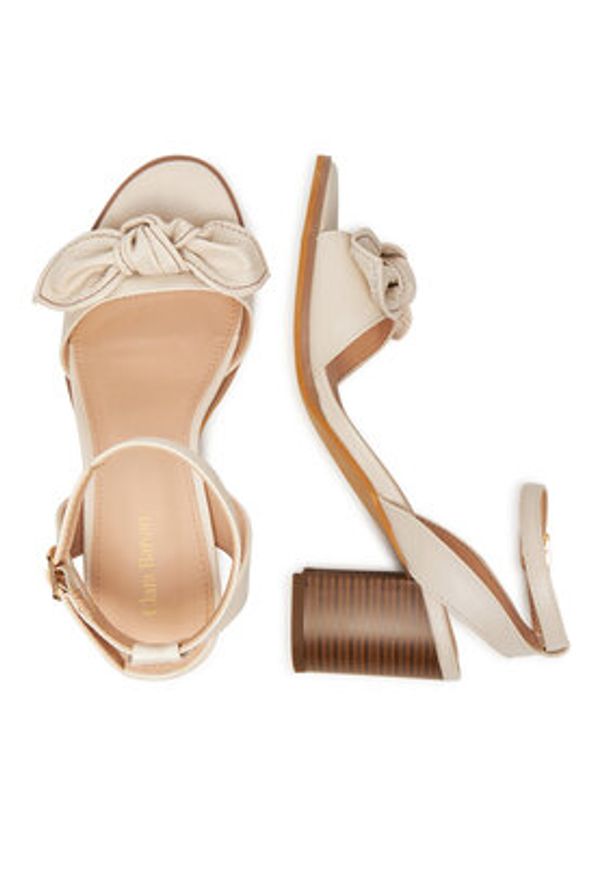 Clara Barson Sandały WS24053-01 Écru. Materiał: materiał, syntetyk