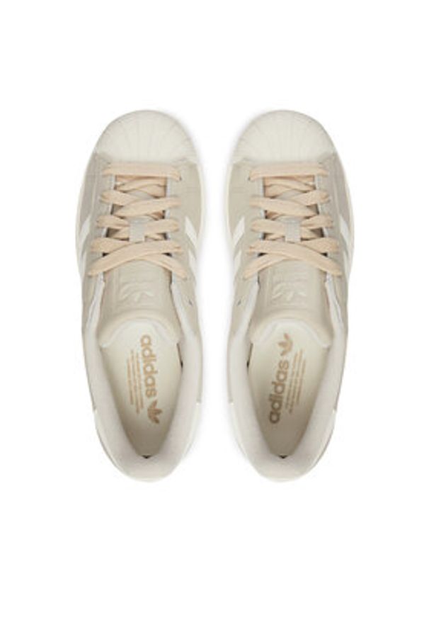 Adidas - adidas Sneakersy Superstar II IH4145 Beżowy. Kolor: beżowy. Materiał: skóra. Model: Adidas Superstar