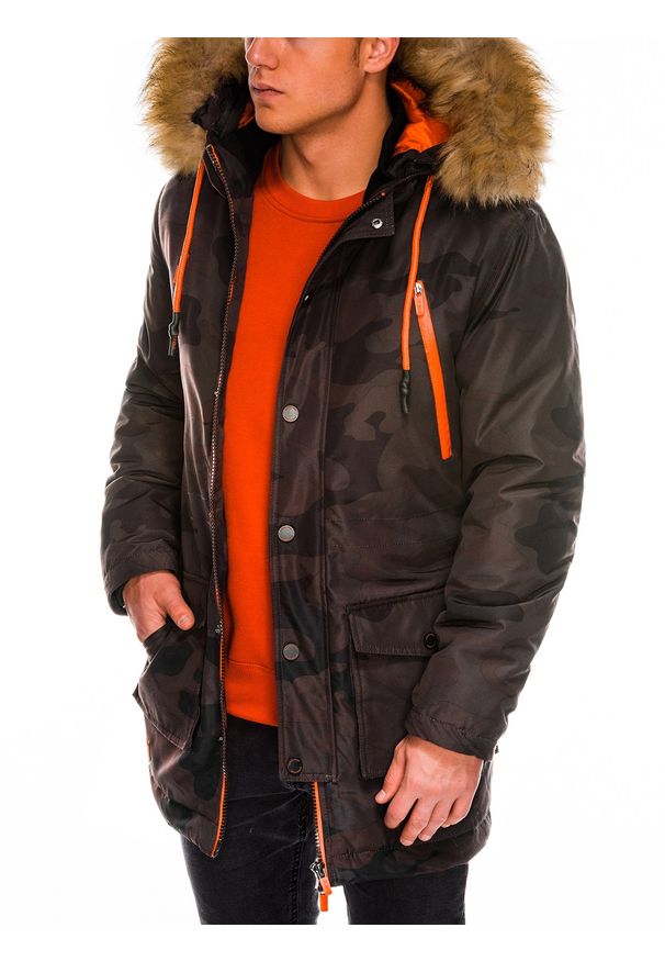 Kurtka Ombre Clothing na zimę, moro