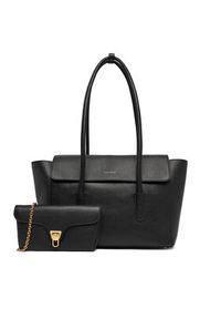 Coccinelle Torebka T8A Coccinelle Double Beat E1 T8A 11 02 01 Czarny. Kolor: czarny. Materiał: skórzane #4