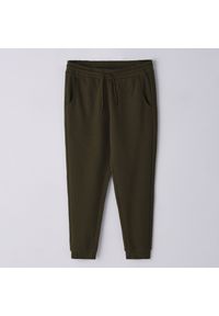 Cropp - Dresowe spodnie jogger - Khaki. Kolor: brązowy. Materiał: dresówka #1
