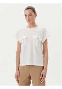 Rinascimento Bluzka CFC0122690003 Écru Regular Fit. Kolor: kremowy. Materiał: bawełna #1