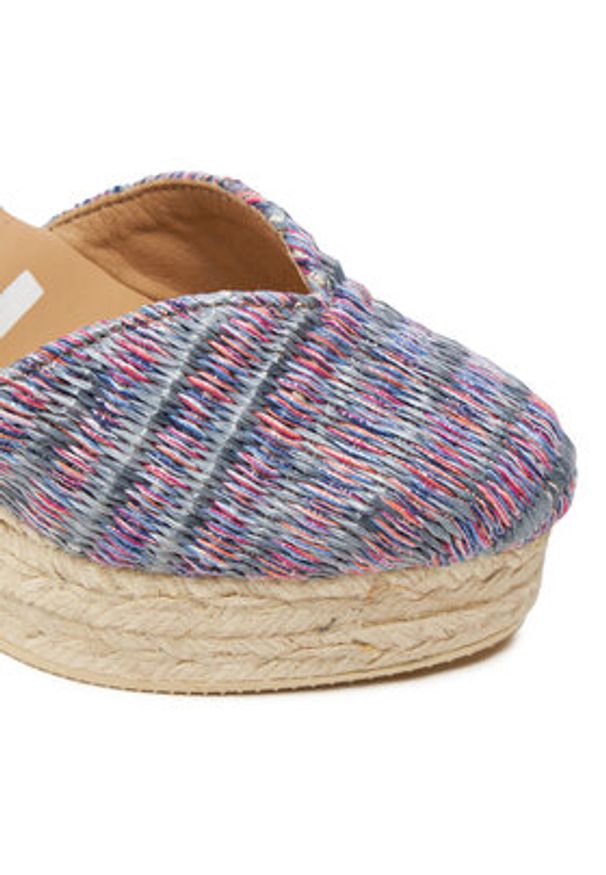 Manebi Espadryle Acapulco Heart-Shaped Wedge Espadrilles G 0.6 WH Różowy. Kolor: różowy. Materiał: materiał