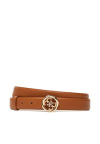 Guess Pasek Damski BW9260 P5325 Brązowy. Kolor: brązowy. Materiał: skóra