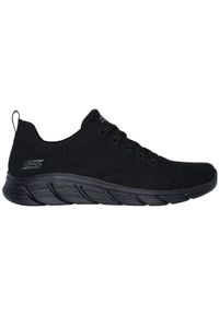 skechers - Adidasy Skechers Bobs Bflex Lo-gracef, Kobiety. Kolor: czarny. Materiał: materiał