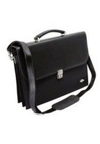 Wedo Ladies Flap-Over Briefcase Torba damska Czarny. Kolor: czarny