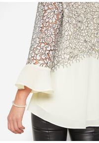 bonprix - Tunika z koronką. Kolor: biały. Materiał: koronka. Wzór: koronka #2