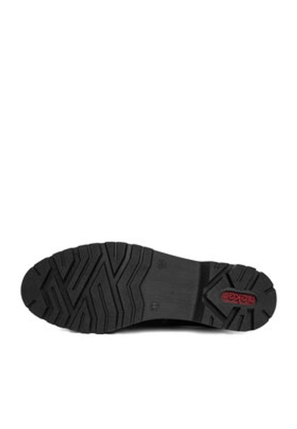 Rieker Półbuty 45502-00 Czarny. Kolor: czarny. Materiał: materiał, syntetyk
