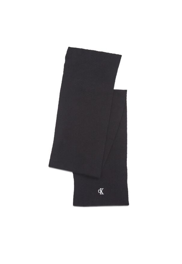 Calvin Klein Jeans Szalik Archive Logo Scarf K60K611265 Czarny. Kolor: czarny. Materiał: syntetyk, wiskoza