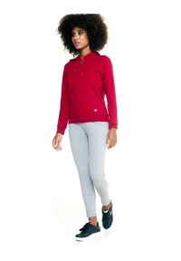 LEONE 1947 APPAREL - Damska bluza Leone z kapturem Basic zapinanym na zamek na całej długości. Typ kołnierza: kaptur. Kolor: czerwony, brązowy, wielokolorowy. Materiał: tkanina. Sport: fitness