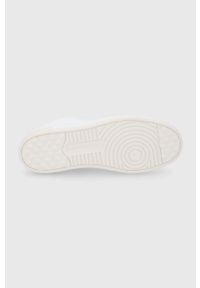 Calvin Klein Jeans Buty skórzane kolor biały. Nosek buta: okrągły. Zapięcie: sznurówki. Kolor: biały. Materiał: guma #3