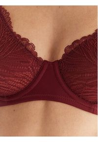 YSABEL MORA - Ysabel Mora Biustonosz z fiszbiną 10776 Bordowy. Kolor: czerwony. Materiał: syntetyk #4