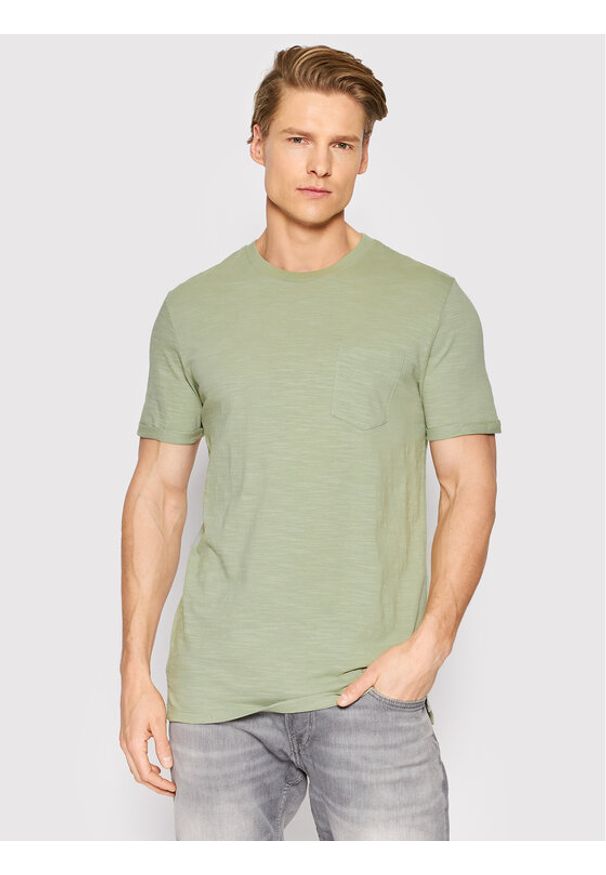 Jack&Jones PREMIUM T-Shirt Tropic 12203772 Zielony Regular Fit. Kolor: zielony. Materiał: bawełna