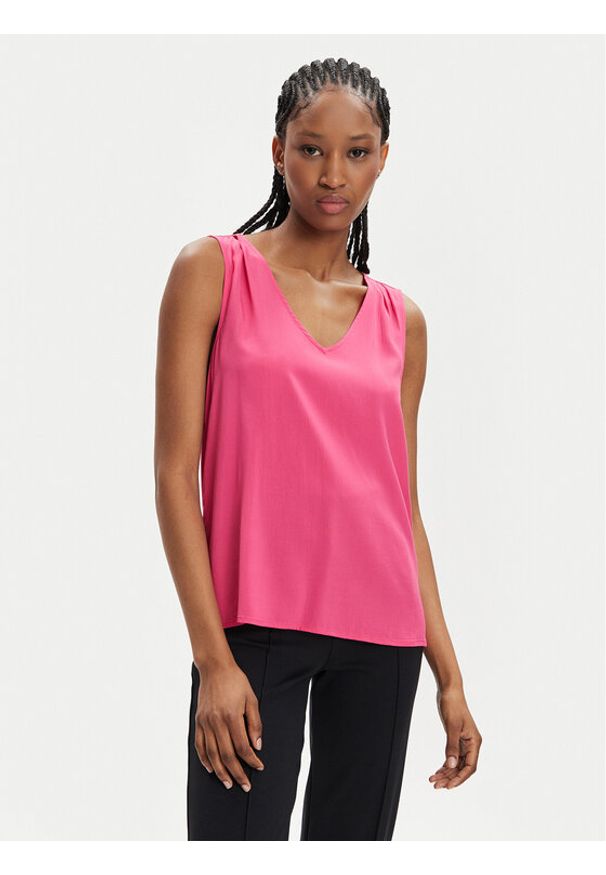 Vero Moda Bluzka Brit 10286648 Różowy Loose Fit. Kolor: różowy. Materiał: wiskoza