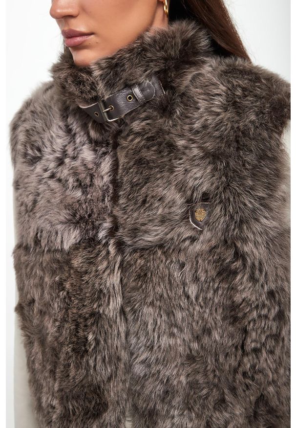 Aeronautica Militare - Kamizelka damska futrzana/kożuch AERONAUTICA MILITARE. Materiał: futro